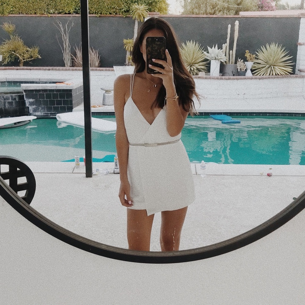 White Lovers & Friends Romper